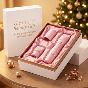 <span class=keywords><strong>Tondeuse</strong></span> électrique de précision pour le corps féminin, pour une routine matinale quotidienne, avec deux options de tête de coupe pour les soins personnels - Product Image 1