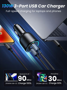 <span class=keywords><strong>Cargador</strong></span> de Coche Rápido UGREEN de 130W USB C con Cable PD para Xiaomi, <span class=keywords><strong>iPhone</strong></span> 17, Samsung Galaxy S25, Laptops, <span class=keywords><strong>Cargador</strong></span> de Coche USB C Rápido QC4 - Product Image 3