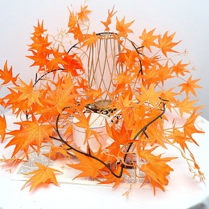 170Cm Thực Tế Trong Nhà Giáng Sinh Vườn Wedding Party Home Mùa Thu Trang Trí Chuỗi Nhân Tạo Maple Leaf Vòng Hoa Cây Cho - Product Image 4