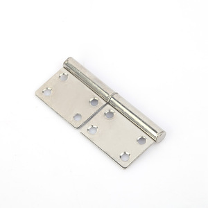 Bisagras de acero inoxidable para banderas, de 4 y 5 pulgadas, 2 mm de grosor, 6 orificios, diseño industrial, bisagra de desenganche para puertas cortafuegos de madera - Product Image 3