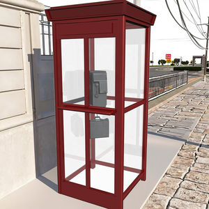 आधुनिक स्टेनलेस स्टील के निर्माण के लिए लंदन टेलीफोन बूथ प्रीफैब हाउस सजावटी उद्देश्यों - Product Image 4