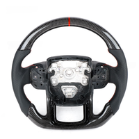 Volant de course en fibre de carbone LED personnalisé adapté aux Land Rover, volant convertible