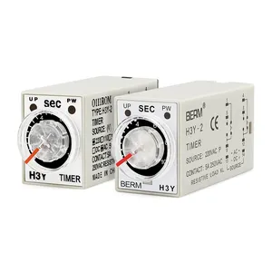 With base H3Y-2 DC24V DC12V AC220V energized time delay relay H3Y-4 small time relay