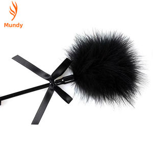 Fouet à Plumes BDSM, Pagaie de Punition Érotique <span class=keywords><strong>en</strong></span> Cuir, Flogger pour <span class=keywords><strong>Jeu</strong></span> de Rôle, Jouets Sexuels pour <span class=keywords><strong>Couple</strong></span>, Femme, Amant - Product Image 4