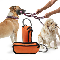 Jouet d'entraînement pour animaux de compagnie, 2520D résistant aux morsures, bâton de tirage interactif en corde pour animaux, jouet à mâcher pour chien, fabriqué de manière durable, robuste et résistant