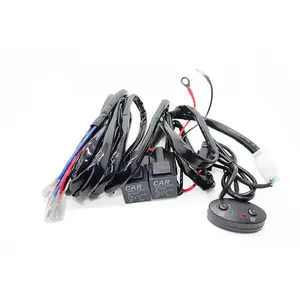 Foco LED conjunto de arnés de luz antiniebla arnés de barra de luz LED <span class=keywords><strong>3M</strong></span> 12V interruptor de relé de fusible para piloto automático todoterreno - Product Image 6