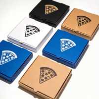 Boîtes d'emballage pour pizzas biodégradables de luxe, boîtes en carton personnalisées pour pizzas, emballage alimentaire pour pizzas