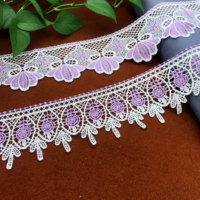 Élastique Décoratif Volant Tissé Élastique Dentelle Dentelle Tissu Broderie Élastique Bande