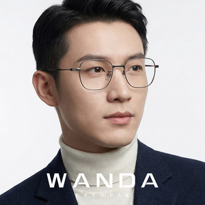 Montures de lunettes Wanda LF9031, monture intégrale rectangulaire, anti-lumière bleue, lunettes légères en titane pur pour hommes - Product Image 2