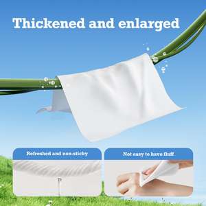 Toallitas Húmedas Desechables para Colgar, Sin Perfume, Extra Grandes, con Probióticos, 8 Paquetes, 640 Toallitas, de Algodón para Adultos - Product Image 3