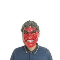 Casque Hulk Rouge en Latex Vente en Gros Masques Réalistes Cosplay Nouveau Costume de Super-Héros Avenger pour la Fête d'Halloween
