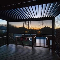 Pergola de persienne de gazebo personnalisée au design moderne Offre Spéciale Pergola de jardin en aluminium à persienne étanche motorisée