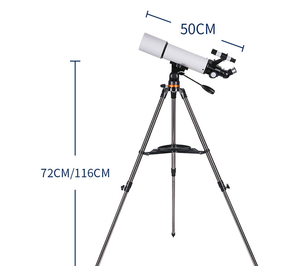 Télescope astronomique professionnel HD de type réfraction 80500, grossissement 20-150x, objectif 80 mm, alliage d'aluminium - Product Image 5