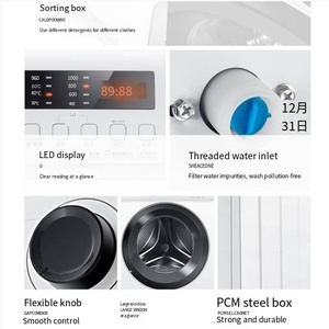 <span class=keywords><strong>Lavadora</strong></span> automática de rodillos de gran capacidad de 8Kg para apartamentos de alquiler domésticos <span class=keywords><strong>Lavadora</strong></span> de carga frontal de ahorro de energía - Product Image 5