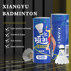 Воланы для бадминтона XIANGYU с натуральным пером, 3 штуки, прямое крепление, легкие, прочные, для тренировок и игроков клубов - Product Image 2