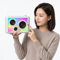 Haut-parleur portable LED RGB, lecteur audio sans fil, USB, TF, AUX, TWS, haut-parleur de musique pour fête