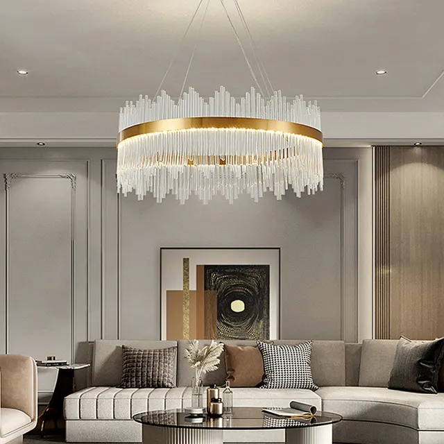 Nordic Modern Hotel Restaurant Home Kitchen Design Decorative Chandelier Ceiling Crystal Lights Luxury Pendant Lamp