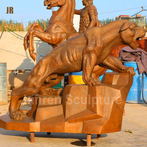 Personalizza la scultura regalo in metallo <span class=keywords><strong>pantera</strong></span> a grandezza naturale in bronzo leopardato per la decorazione domestica della tavola - Product Image 2