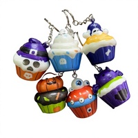 Mini porte-clés Halloween : Citrouille fantôme en EVA à rebond lent, jouet anti-stress et de décompression, boîte surprise