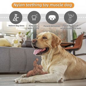 Kangdarpet Durable Muscle <span class=keywords><strong>Dog</strong></span> <span class=keywords><strong>Man</strong></span> Nylon <span class=keywords><strong>Dog</strong></span> Toy con sabor <span class=keywords><strong>a</strong></span> carne Interactivo Resistente <span class=keywords><strong>a</strong></span> mordeduras Indestructible <span class=keywords><strong>Dog</strong></span> Chew Toy - Product Image 4