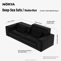 Ensemble de canapés modernes NORYA pour salon, canapé sectionnel durable et rembourré pour la maison, appartement, meubles en bois pour la maison
