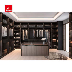 Ensemble d'organisateurs de rangement Alland, étagères en mélamine, meubles de luxe, système de dressing moderne et intelligent, armoire <span class=keywords><strong>pour</strong></span> chambre principale - Product Image 2