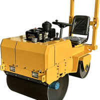 Mini-compacteur vibrant à double tambour TT-850-A de 1 tonne pour le compactage du sol