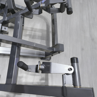 Machine de musculation professionnelle à charge de plaques en acier de haute qualité pour exercices de rame assis pour les bras et le dos