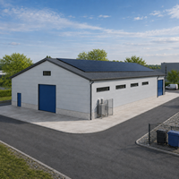 Atelier préfabriqué en structure métallique durable à faible coût Q355B, bâtiment métallique à travée libre pour usage industriel, à vendre