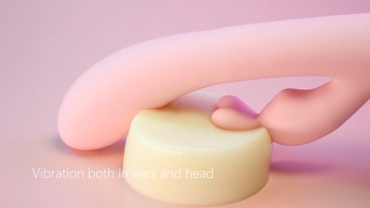 USB Aufladen Klitoris Stimulation Hase Ohr Dildo Erotik Spielzeug G-Punkt  Pussy Massage Lila Kaninchen Vibrator Fr Frauen