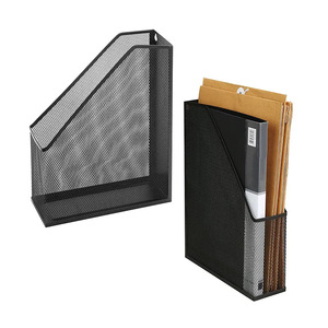 Mesh Desktop <b>File</b> Organizer Rectangle Foldable Standing Type For Desk <b>Storage</b> Neatening CQY-3002 - Product Image 5