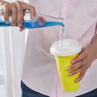 Tasse de smoothie maison crème glacée surgelée rapide Milkshake bouteille été bricolage jus glacé tasse congelé Portable presser Slushie tasses