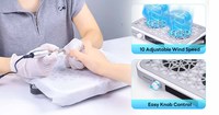 2025 Machine professionnelle de dépoussiéreur d'ongles à faible bruit à double ventilateur avec une forte aspiration pour le salon de pédicure de vernis à gel et à usage domestique