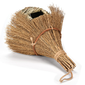 Nid d'oiseau en paille écologique de style pastoral, tissé à la main, en osier naturel, pour la décoration de jardin et l'élevage de petits oiseaux - Product Image 5