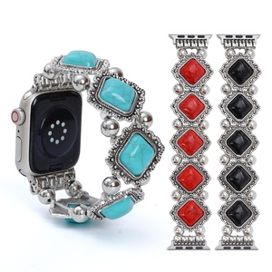Correa de Reloj Upro Boho con Cuentas Turquesas para Apple Watch Ultra 4 Series 12 11, Correa de Muñeca para Mujer, 38 40 41 42 44 45 46 49mm - Product Image 1