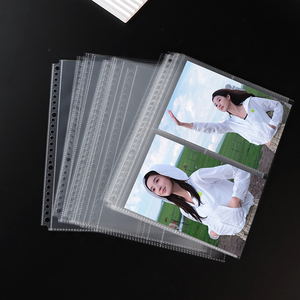 Protettori per fogli di peso massimo B5 10 fogli con caricamento superiore a 26 fori rinforzati per protezioni per pagine prive di acido per documenti <span class=keywords><strong>e</strong></span> foto - Product Image 3