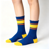 Chaussettes de padel rembourrées pour jeunes, échantillon gratuit, pour tournois professionnels en extérieur, en coton peigné de qualité supérieure, avec soutien de la voûte plantaire, séchage rapide, haute performance