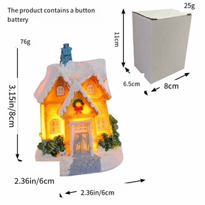 New <strong>Christmas</strong> Decorations Land-scape <strong>House</strong> Small Ornaments for Home Living Room Holiday Party Supplies - Product Image 4