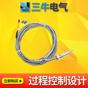 Pt100 Temperature Sensor WZPM -200 To 600 Celsius Wire Leads Platinum Resistance Thermometer A Tolerance Level - Product Image 3