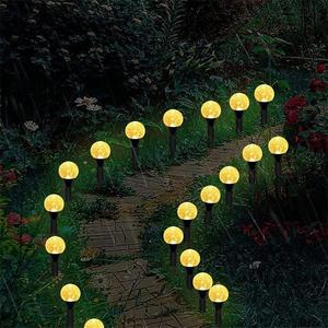 20LED RGBソーラー式IP55防水屋外景観照明、光センサー制御と充電式バッテリー付き - Product Image 2