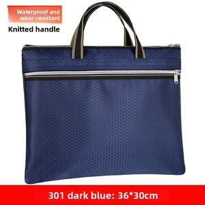 Người đàn ông của A5 xách tay vali tập tin Túi vải da dày biểu tượng tùy chỉnh nhiều lớp hội nghị tài liệu túi A5 thư mục - Product Image 6