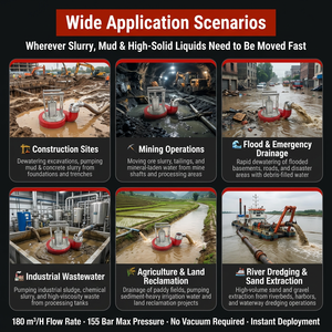 Supplier Direct Supply Transport Concrete Pulp Hydraulic <b>Submersible</b> Water Slurry Sand <b>Pumping</b> Machine - Product Image 6
