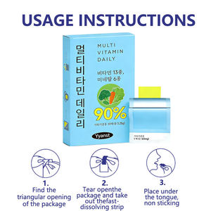 Bandes buvables multivitaminées végétaliennes naturelles OEM/ODM à faible teneur en sucre pour soutenir le métabolisme et la digestion – Complément alimentaire pour adultes – Échantillon gratuit - Product Image 3