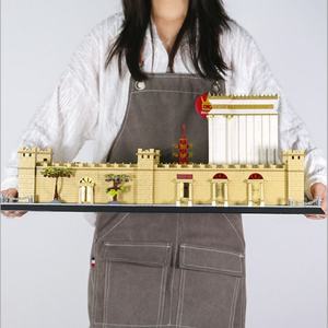 Good Selling ABS <b>Plastic</b> Building <b>Blocks</b> Jerusalem Temple Construction Toy Compatible Small Particle Assembled OEM Wholesale - Product Image 5