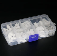 Kit de conectores XH2.54mm de 230 piezas - Terminales de cable estilo JST de 2P/3P/4P/5P con carcasa aislada (codificados por colores)