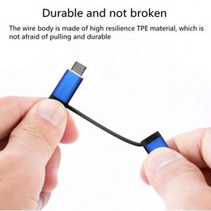 3A Fast Charging Micro <b>USB</b> to <b>USB</b>-<b>C</b> OTG Cable, 2-in-1 <b>Adapter</b> for Phone, Keyboard, Mouse & <b>USB</b> Drive - Product Image 5