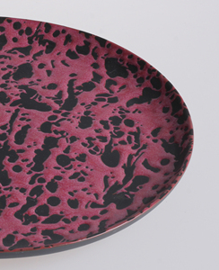 LovingHome Ceramic Dinner <strong>Plates</strong> with Black and Red Color <strong>Block</strong> Patterns Supporting Customized <strong>Printing</strong> Sizes Porcelain - Product Image 5