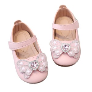 รองเท้าสำหรับการแสดง2025แบบหนังประดับโบว์พลอยเทียมรองเท้าเต้นแบบเดี่ยวสำหรับเด็กสไตล์เจ้าหญิงสำหรับฤดูใบไม้ผลิและใบไม้ร่วง - Product Image 5