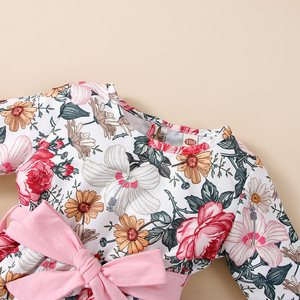 Nuevo Diseño de Vestido de Primavera para Niñas, Estilo de Manga Larga, Vestidos Elegantes para Niñas, Ropa Floral Dulce para Niñas - Product Image 3