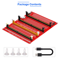 Carte de test de mémoire RAM DDR3/4/5 RDIMM UDIMM avec indicateurs LED, carte de diagnostic pour ordinateurs de bureau, diagnostic de mémoire